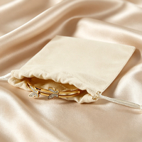 Bolsa de Algodón y Lino Natural con Cordón para Joyería, con Cordones Intercambiables, para Empaque de Regalos, Bolsa de Almacenamiento, Estuche Organizador Portátil