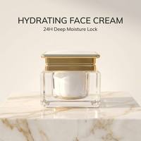 Crème hydratante apaisante pour le visage aux herbes naturelles, extrait de calendula et de miel, réparation de la barrière cutanée, anti-âge