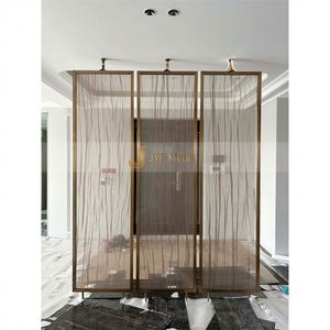 ANN5749 Modern Stainless Steel Coated Multi-Functional Decorative <b>Room</b> <b>Divider</b> Screen Customized Size Durable Art Design - Product Image 5