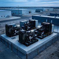 2500kW Hyperscale Geräuscharmer Dieselgenerator 60Hz 480V mit Autostart ATS EPA Tier 2/4 Zertifiziert NFPA 110 Level 1 Notstromversorgung
