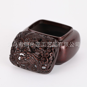 Quemador de Incienso de Cobre Puro con Relieve de Doble Dragón de Tongpu Craftsman, Quemador de Incienso para Uso en Interiores, Quemador de Incienso para el Hogar - Product Image 3