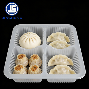 Envases de Plástico para Baozi, Caja de Plástico Tipo Blister, Bandeja Desechable para Alimentos Congelados - Product Image 1