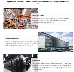 Sistema de extinción de incendios de litio Uso FK 5112 Perfluorohexanona Fluoro-k Agente <span class=keywords><strong>Gas</strong></span> limpio Mismo químico que <span class=keywords><strong>Novec</strong></span> <span class=keywords><strong>1230</strong></span> - Product Image 5