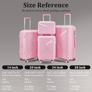 2025 New Unisex Large Capacity <b>Hard</b> <b>Shell</b> PP Trolley <b>Suitcase</b> Travel Luggage for Travel - Product Image 3