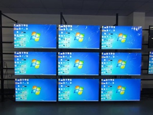 Écran vidéo mural LCD 55 pouces Full HD pour usage commercial, cadre ultra-fin de 1,7 mm, le cadre physique de 1,7 mm contribue à créer un affichage plus immersif - Product Image 1