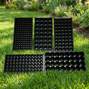 Plateaux de semis en plastique bon marché X154-3 pour pépinière, germination de plantes, culture de semis pour jardin, ferme verticale, serre - Product Image 1