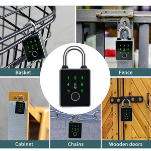 2025 Venta caliente de alta calidad Durable aleación de aluminio cerradura de puerta inteligente múltiples métodos de desbloqueo candado inteligente de seguridad - Product Image 3