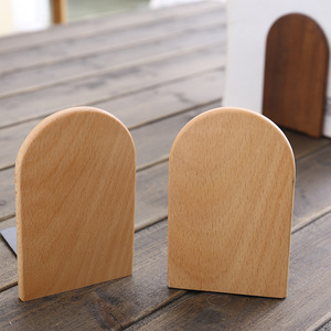 Fermalibri in Legno Art Deco con Base Antiscivolo, <span class=keywords><strong>Supporto</strong></span> per <span class=keywords><strong>Libri</strong></span> da Tavolo Ecologico in Legno Naturale di Noce e Faggio - Product Image 3