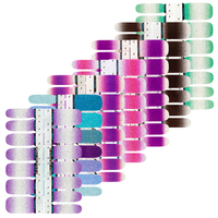 Bandes de vernis à ongles de couleur unie, 14 bandes, bandes de vernis à ongles réelles, enveloppes pour ongles