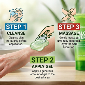 Gel Acuoso de <span class=keywords><strong>Aloe</strong></span> <span class=keywords><strong>Vera</strong></span> Suave e Hidratante (TUBO) |   Hidratación Rápida y Humectante, Textura de Rápida Absorción y No Pegajosa - Product Image 5