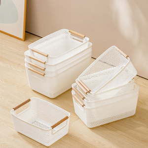 <span class=keywords><strong>Panier</strong></span> de rangement durable GREENSIDE pour la maison et la cuisine, design décoratif portable pour organiser fruits, collations, bouteilles et articles divers - Product Image 2