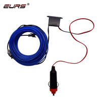 EURS 5M Bande décorative USB flexible et étanche Ligne décorative à lumière froide pour ambiance de voiture et éclairage intérieur