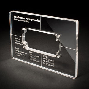 정밀 가공 아크릴 플라스틱 부품 사용자 정의 CNC 정확한 아크릴 픽업 라우팅 템플릿 - Product Image 3