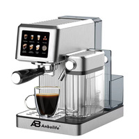 Cafetera Espresso Compacta Anbolife de 20 Bares con Tanque de Leche, Protección Contra Sobrecalentamiento y Sobrepresión, Fabricación OEM