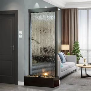 Pantallas de vidrio con marco de acero inoxidable movible personalizado y divisores de habitación con diseño costero para decoración de bodas en interiores y exteriores - Product Image 4