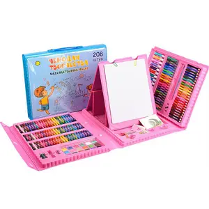 Hot Sale 208 Pieces Case Drawing Art Stationery Set Art Pencil Set Drawing Pen Set for Watercolor Artist Drawing Toys