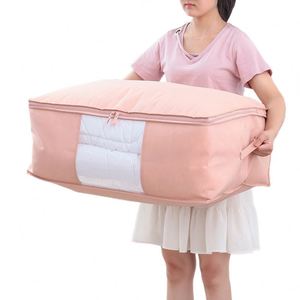 Bolsa de Almacenamiento Plegable Multifuncional Ecológica de Gran Capacidad con Ventana Transparente para Ropa, Mantas, Ropa de Cama, Edredones y Almacenamiento Debajo de la Cama - Product Image 1