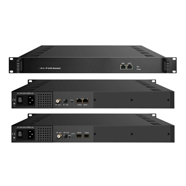 Dexin NDS3332 16-in-1 QAM DVB-C Modulator AC 100-240V DC 5-9V