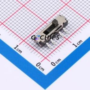 MST23D19G20-B Slide Switch SMD-8P,13x3.5mm Switch Double Pole Three Throw Rectangle Pin Header SMD Tab 12.95mm - Product Image 1
