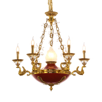 Lustre suspendu en laiton antique de luxe, style classique royal, haut de gamme, élégant, de la marque Jewellerytop