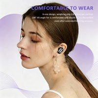 Écouteurs intra-auriculaires sportifs ergonomiques S74 TWS, écouteurs avec transducteur de 13 mm, audio SBC HiFi, indicateur de batterie LED, commande tactile intelligente