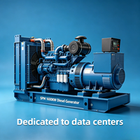 Générateur diesel silencieux 1600 kW 50 Hz 415 V avec démarrage automatique/démarrage à distance et ATS pour alimentation de secours de centre de données, certifié CE