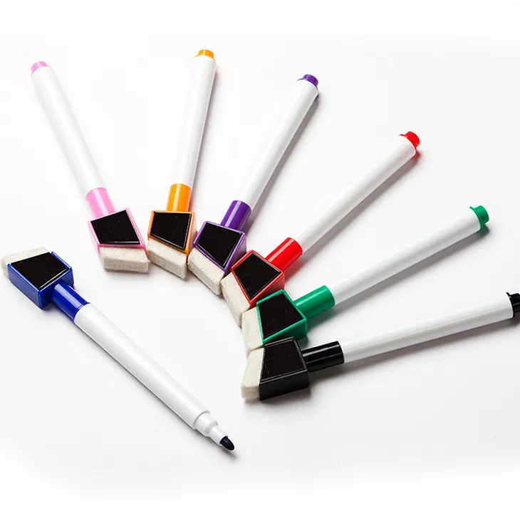 fine tips dry erase whiteboard mini marker pen set with white board eraser