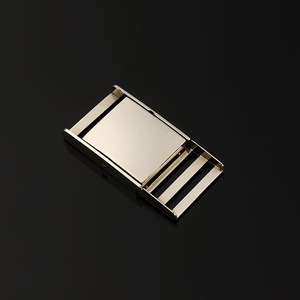 Hebilla Deslizante de Aleación Metálica para Bolsos, Accesorio Duradero en Plata y Negro - Product Image 2