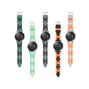 Factory Proudce 12mm 16mm18mm 20mm 22mm Doble Color TPU Silicona Reloj resistente al agua <span class=keywords><strong>Correa</strong></span> Roej Straps - Product Image 1