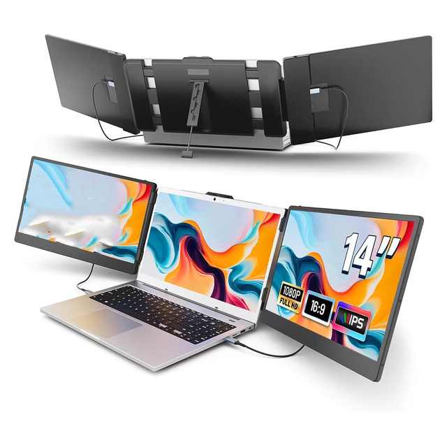14-inch IPS Display Laptop Workstation Full HD Monitor Extension Portable Screen