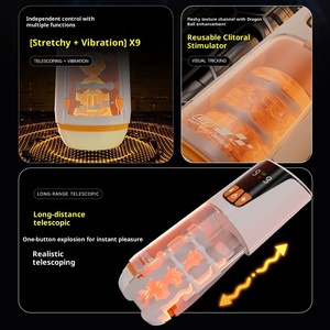 Florya cangkir masturbasi untuk pria, SHD-M021 tangan teleskopik cerdas sepenuhnya otomatis kemasan kotak warna - Product Image 4