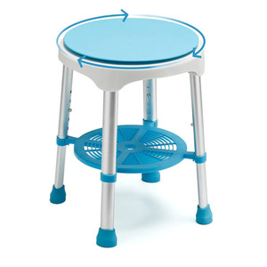 LQX Tabourets de douche pivotants à montage sans outil Chaise de <span class=keywords><strong>baignoire</strong></span> réglable et banc de siège de <span class=keywords><strong>baignoire</strong></span> pour personnes âgées handicapées et handicapées - Product Image 1