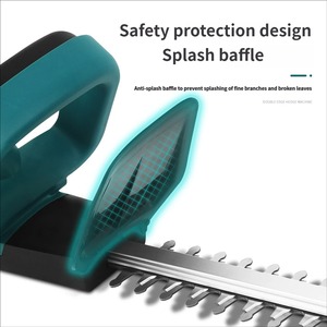 Taille-haie électrique sans fil 21V rechargeable, coupe-herbe portatif <span class=keywords><strong>à</strong></span> double ciseaux, lame de 50 cm, pour aménagement paysager DIY - Product Image 3