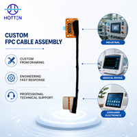 Câble FPC personnalisé à 30 broches, assemblage de câbles flexibles, ruban FPC flexible de 75 mm, faisceau de câbles FPC pour appareils électroniques