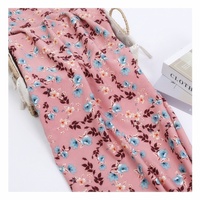 Tela de Seda Italiana con Estampado Floral Personalizado de 105-110 g/m², 150 cm, Mazza Spandex Poliéster, Tela Elástica en 4 Direcciones de 100D para Ropa