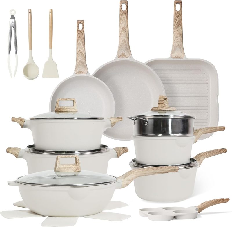 17pcs Granite Stone Non Stick Cookware