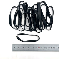 Banda de Goma Negra de Alta Calidad Directo de Fábrica, Resistente a Altas Temperaturas, Antienvejecimiento, Alta Elasticidad, Circunferencia de 100 mm, Modelo