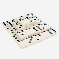 Jeu de dominos de luxe FuPai de haute qualité en cuir PU et mélamine