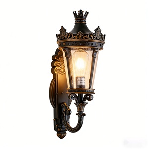 UL Certified High-quality Large Luxury <b>LED</b> Outdoor Wall Lamp 30 Inch Waterproof Aluminum Villa Corridor Garden Lamp - Product Image 1