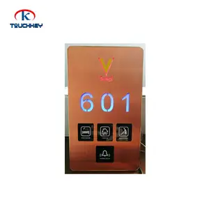 Hotel Electronic Doorplate Tempered Glass Panel Do Not Disturb Sign Doorbell System