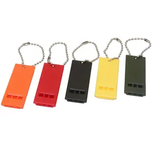 Whistle High Quality Custom Logo Color Keychain Pocket Mini Whistle For Outdoor Activity