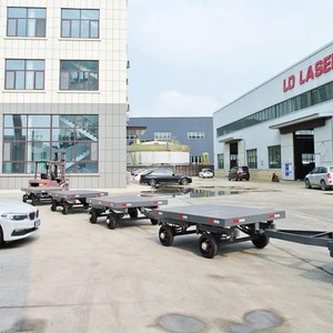 工厂仓库物料运输用重型工业平板拖车 - Product Image 2