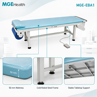 Table d'examen médical à hauteur fixe avec système de défilement électrique du papier et commande au pied pour cliniques et hôpitaux