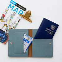 Porte-passeport multifonction en cuir PU, accessoires de voyage, étui pour cartes, porte-cartes de crédit pour l'enregistrement à l'aéroport