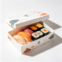 Boîte d'emballage pour sushis personnalisée en gros, conteneur alimentaire directement de l'usine pour les chaînes de restaurants japonais