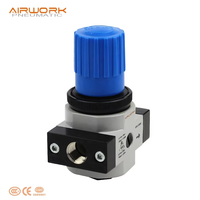 Régulateur de pression d'air comprimé direct usine avec manomètre 1,2 MPa, conception industrielle compacte pour ligne d'impression