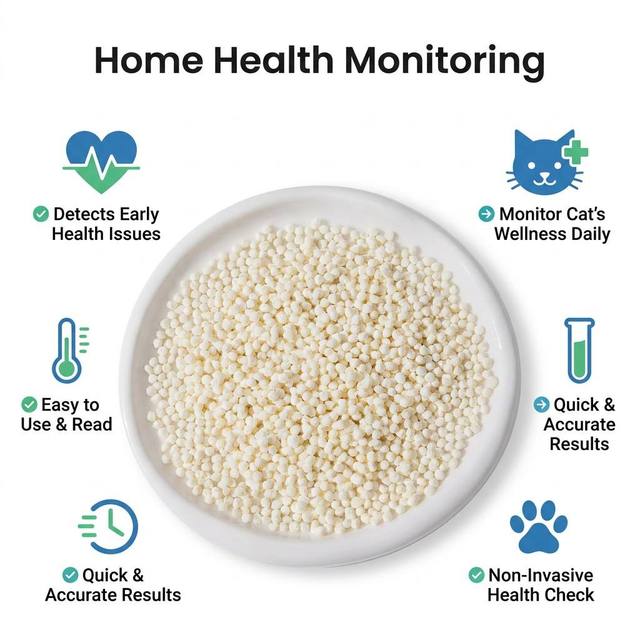 Made to Order Feline Urinary Blood Detection Granules for Indoor Cat Mix With Cat Litter Customizable Self-test Private Label