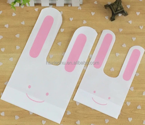 Cấp thực phẩm nhựa dài tai thỏ đứng lên túi nướng gói nhỏ Dim Sum bông tuyết sắc nét niềm vui kẹo Biscuit bao bì - Product Image 2