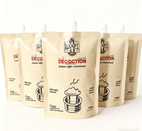 131 pochette alimentaire haute température debout sac d'emballage de cornue pochette de bec de cornue personnalisée pour Sauce au café chaud