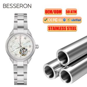 Reloj de Lujo para Mujer, Automático, Mecánico, con Caja y Correa de Acero Inoxidable, Resistente al Agua 50 Bar, 36mm, Estilo Vintage - Product Image 1